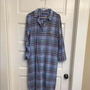 Ralph Lauren Madras Plaid Shirt dress.